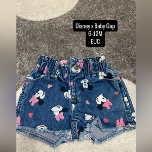 Disney Blue Minnie Mouse Denim Shorts